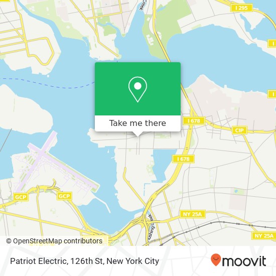 Patriot Electric, 126th St map