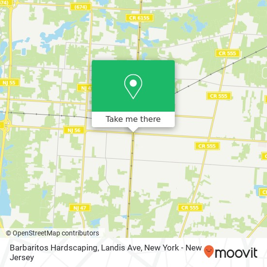 Barbaritos Hardscaping, Landis Ave map