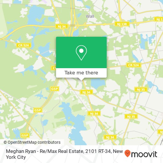 Meghan Ryan - Re / Max Real Estate, 2101 RT-34 map