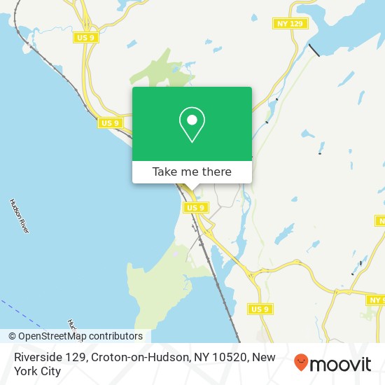 Mapa de Riverside 129, Croton-on-Hudson, NY 10520