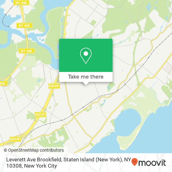 Leverett Ave Brookfield, Staten Island (New York), NY 10308 map