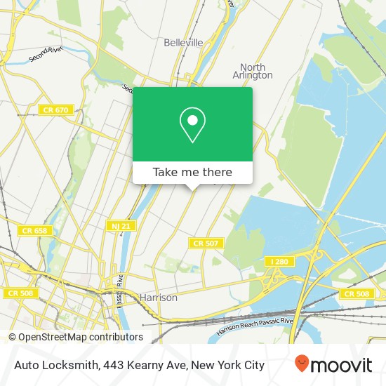 Auto Locksmith, 443 Kearny Ave map