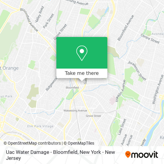 Uac Water Damage - Bloomfield map