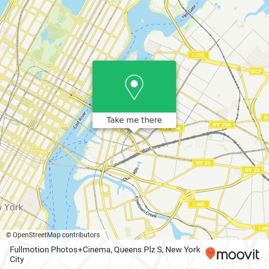 Mapa de Fullmotion Photos+Cinema, Queens Plz S