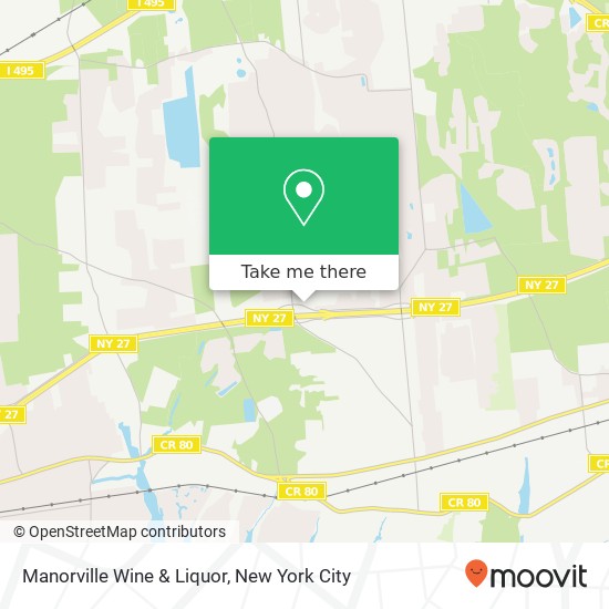 Mapa de Manorville Wine & Liquor