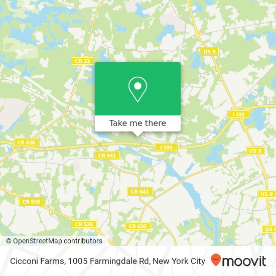 Mapa de Cicconi Farms, 1005 Farmingdale Rd