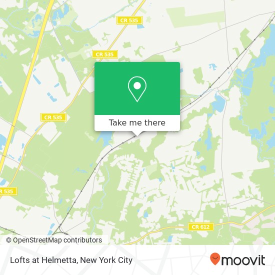Lofts at Helmetta, Main St map