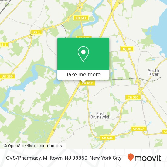 CVS / Pharmacy, Milltown, NJ 08850 map