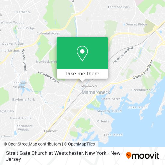 Mapa de Strait Gate Church at Westchester