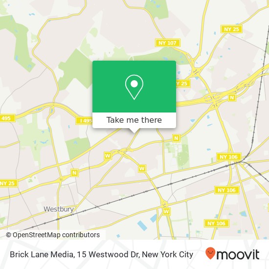 Brick Lane Media, 15 Westwood Dr map