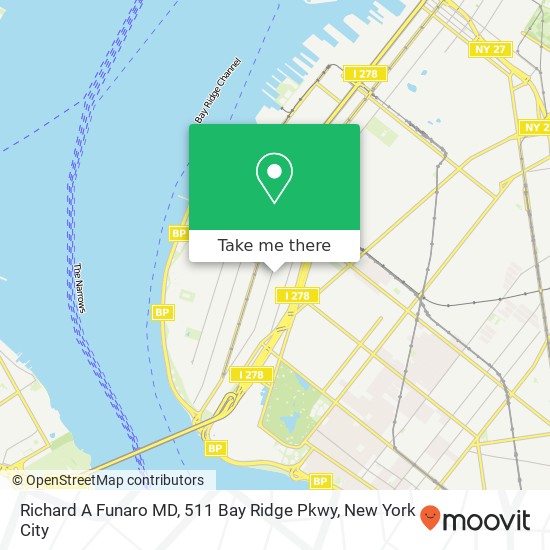 Mapa de Richard A Funaro MD, 511 Bay Ridge Pkwy