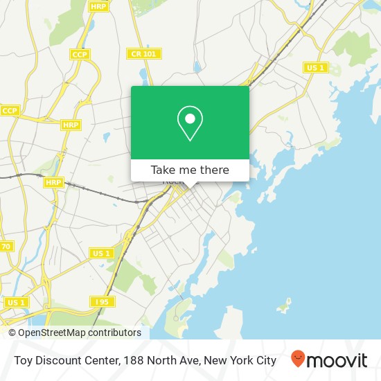 Mapa de Toy Discount Center, 188 North Ave