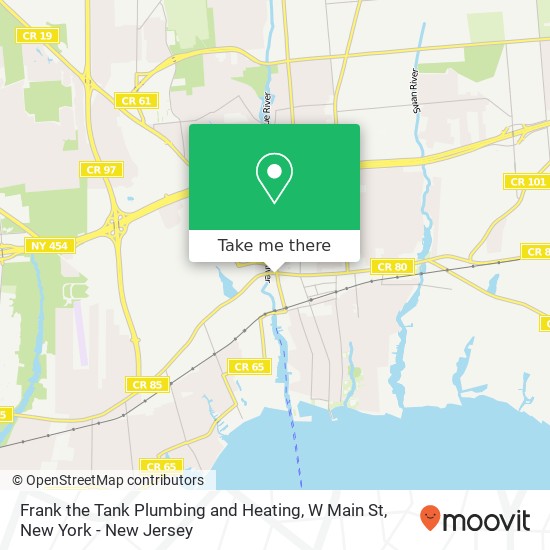 Frank the Tank Plumbing and Heating, W Main St map