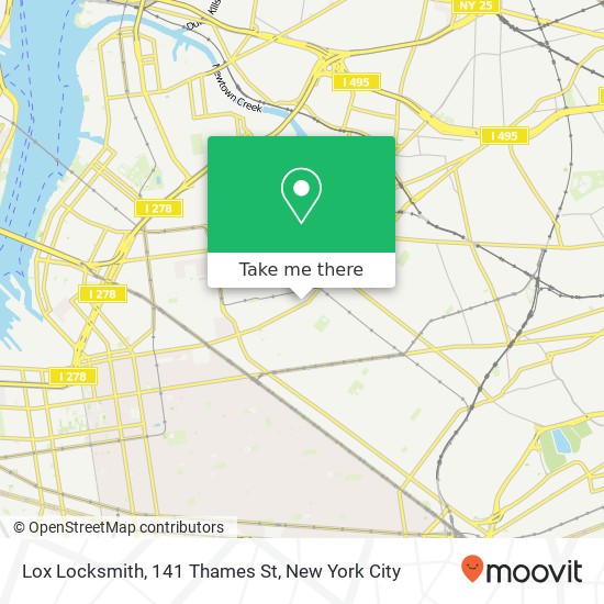 Mapa de Lox Locksmith, 141 Thames St