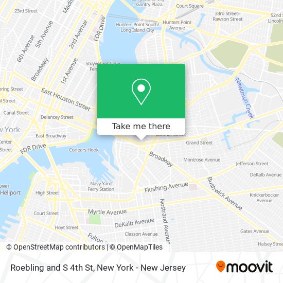 Mapa de Roebling and S 4th St