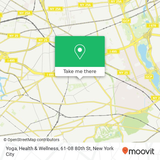 Mapa de Yoga, Health & Wellness, 61-08 80th St