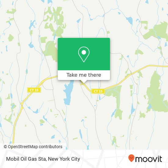 Mapa de Mobil Oil Gas Sta, Merritt Pkwy