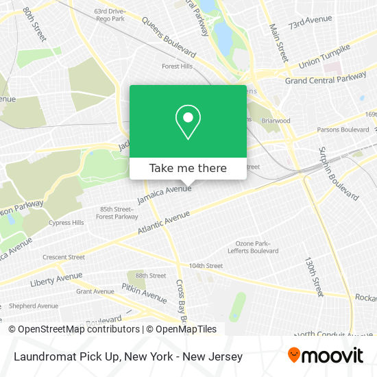 Laundromat Pick Up map