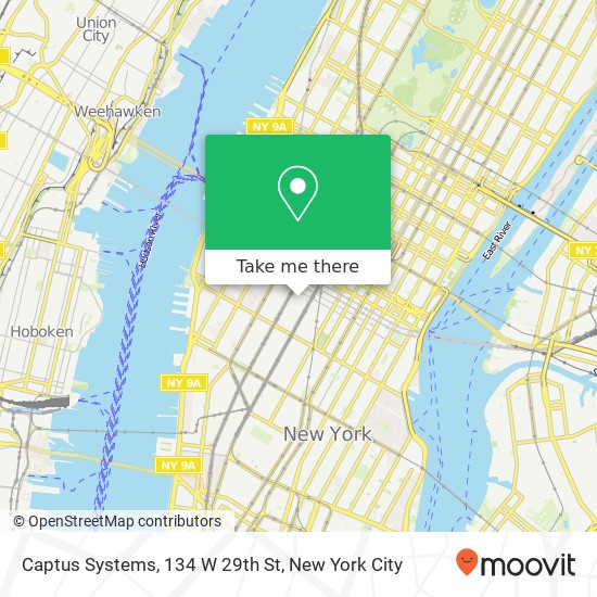 Captus Systems, 134 W 29th St map