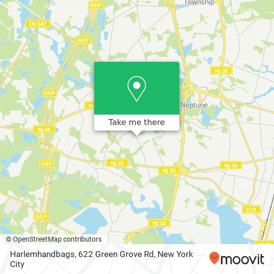 Harlemhandbags, 622 Green Grove Rd map