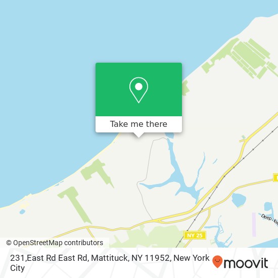 Mapa de 231,East Rd East Rd, Mattituck, NY 11952