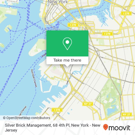 Silver Brick Management, 68 4th Pl map