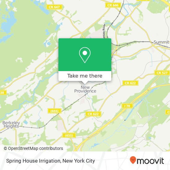 Mapa de Spring House Irrigation