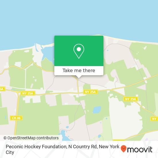 Peconic Hockey Foundation, N Country Rd map