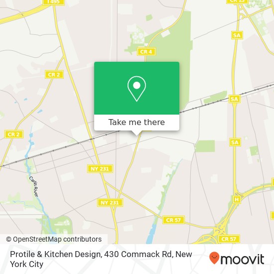 Mapa de Protile & Kitchen Design, 430 Commack Rd