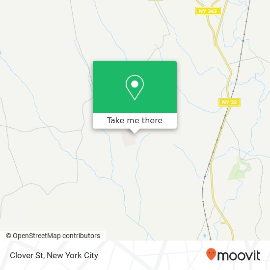 Mapa de Clover St, Dover Plains, NY 12522