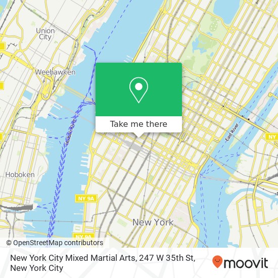New York City Mixed Martial Arts, 247 W 35th St map