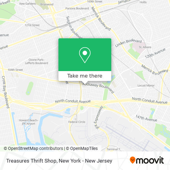 Mapa de Treasures Thrift Shop