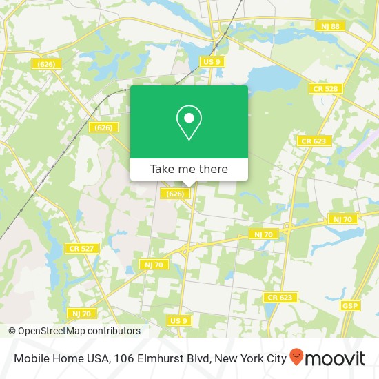 Mobile Home USA, 106 Elmhurst Blvd map
