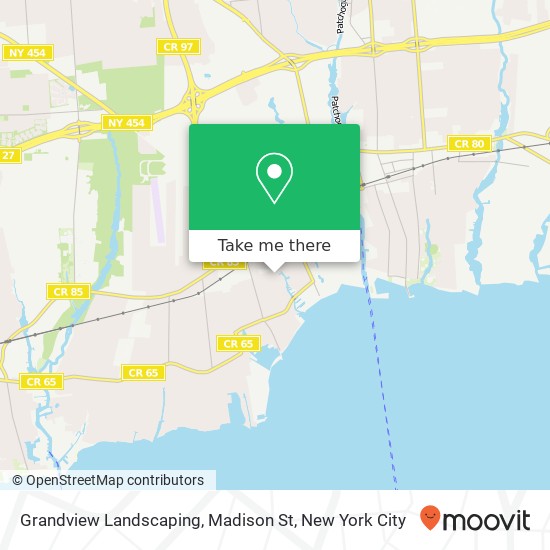 Mapa de Grandview Landscaping, Madison St