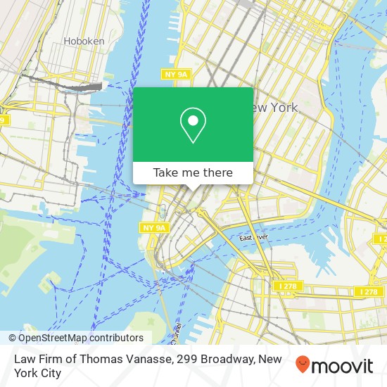 Mapa de Law Firm of Thomas Vanasse, 299 Broadway