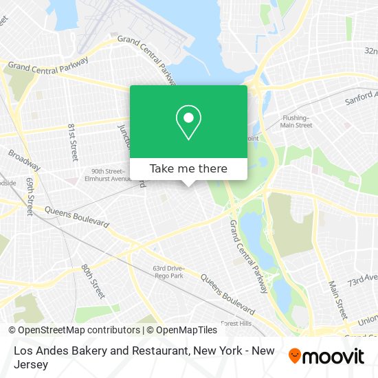 Los Andes Bakery and Restaurant map