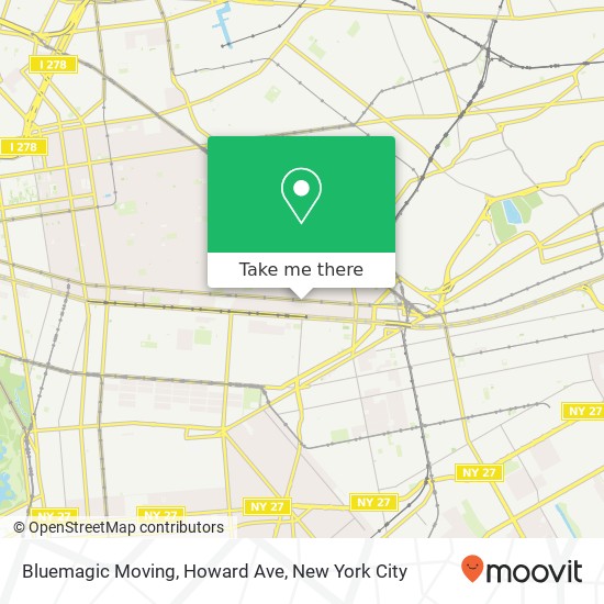 Mapa de Bluemagic Moving, Howard Ave