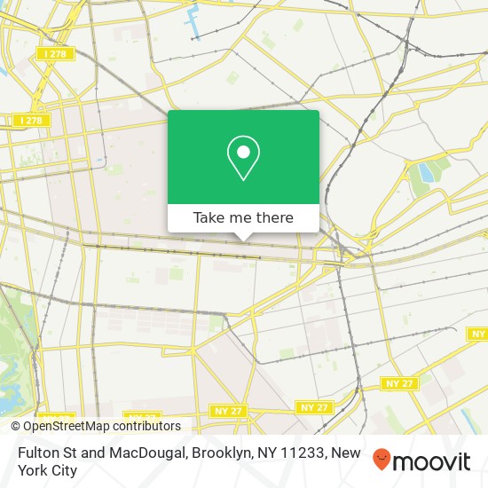 Mapa de Fulton St and MacDougal, Brooklyn, NY 11233