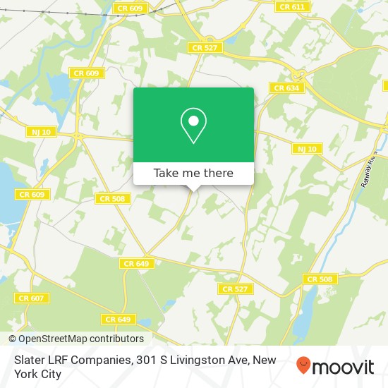 Mapa de Slater LRF Companies, 301 S Livingston Ave