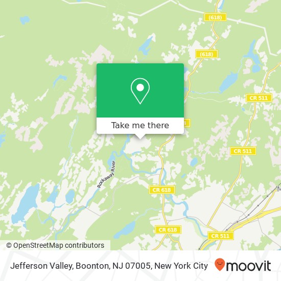 Mapa de Jefferson Valley, Boonton, NJ 07005