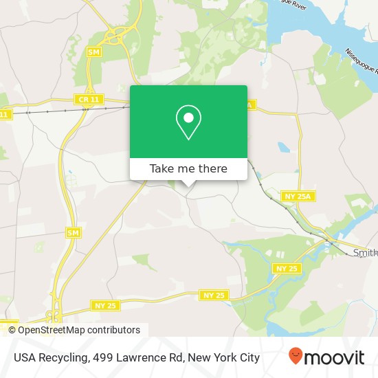 Mapa de USA Recycling, 499 Lawrence Rd