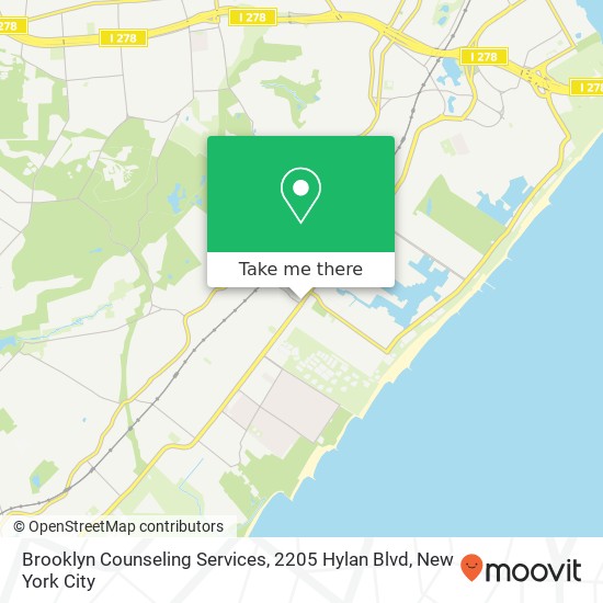 Mapa de Brooklyn Counseling Services, 2205 Hylan Blvd