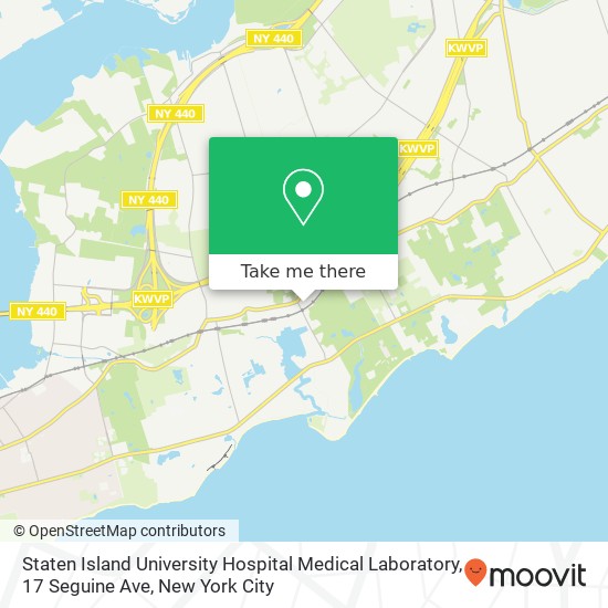 Staten Island University Hospital Medical Laboratory, 17 Seguine Ave map