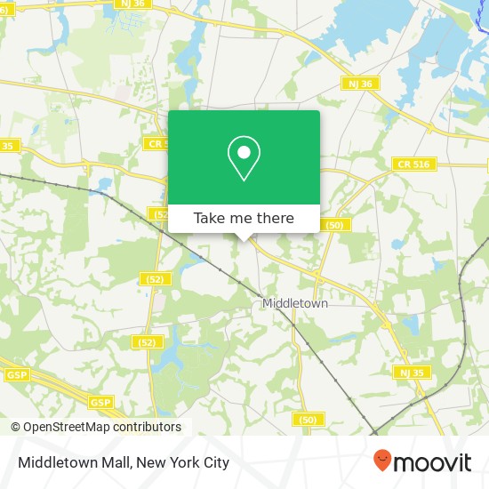 Mapa de Middletown Mall