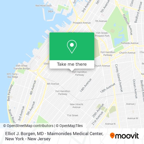 Elliot J. Borgen, MD - Maimonides Medical Center map