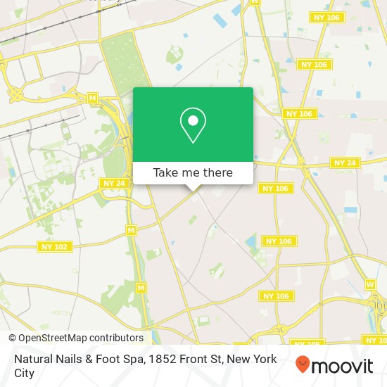 Mapa de Natural Nails & Foot Spa, 1852 Front St