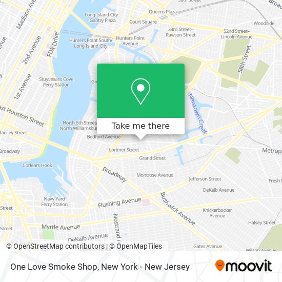 Mapa de One Love Smoke Shop