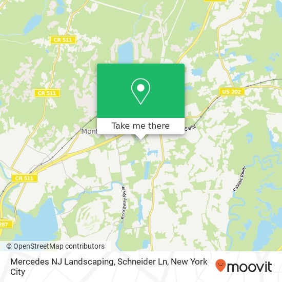 Mercedes NJ Landscaping, Schneider Ln map