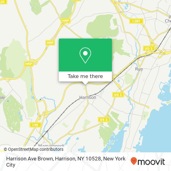 Mapa de Harrison Ave Brown, Harrison, NY 10528
