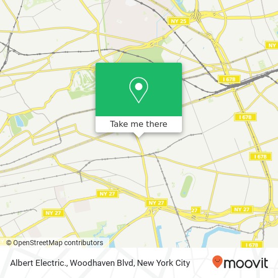 Mapa de Albert Electric., Woodhaven Blvd